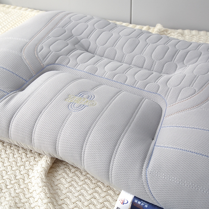 91家纺网 家纺一手货源 找家纺 圣楚家纺 2026新款零压深睡护颈枕枕头枕芯 零压深睡枕-灰色中枕【一对装】