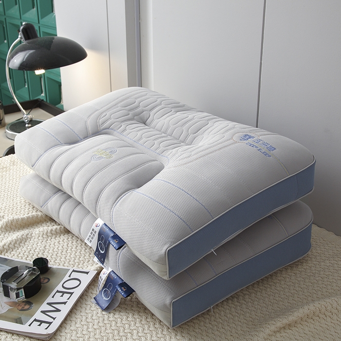 91家纺网 家纺一手货源 找家纺 圣楚家纺 2026新款零压深睡护颈枕枕头枕芯 零压深睡枕-灰色高枕【单只装】