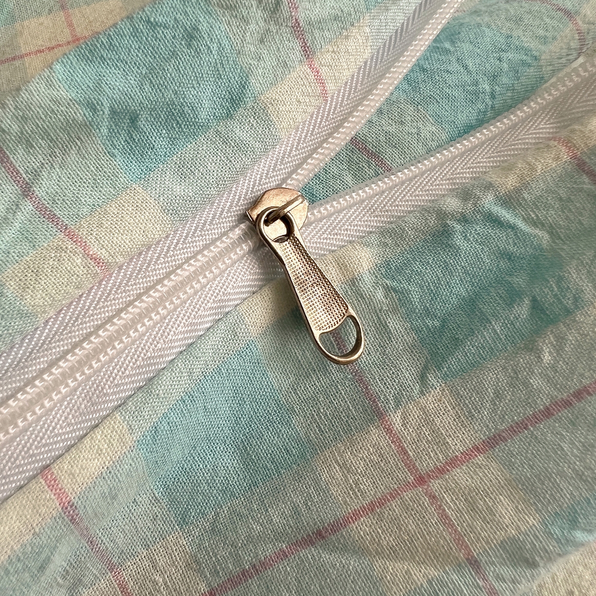 91家纺网 家纺一手货源 找家纺 丽涵家纺 2026新款全棉纯棉色织水洗棉绣花单被套被套单件 尚格-蓝