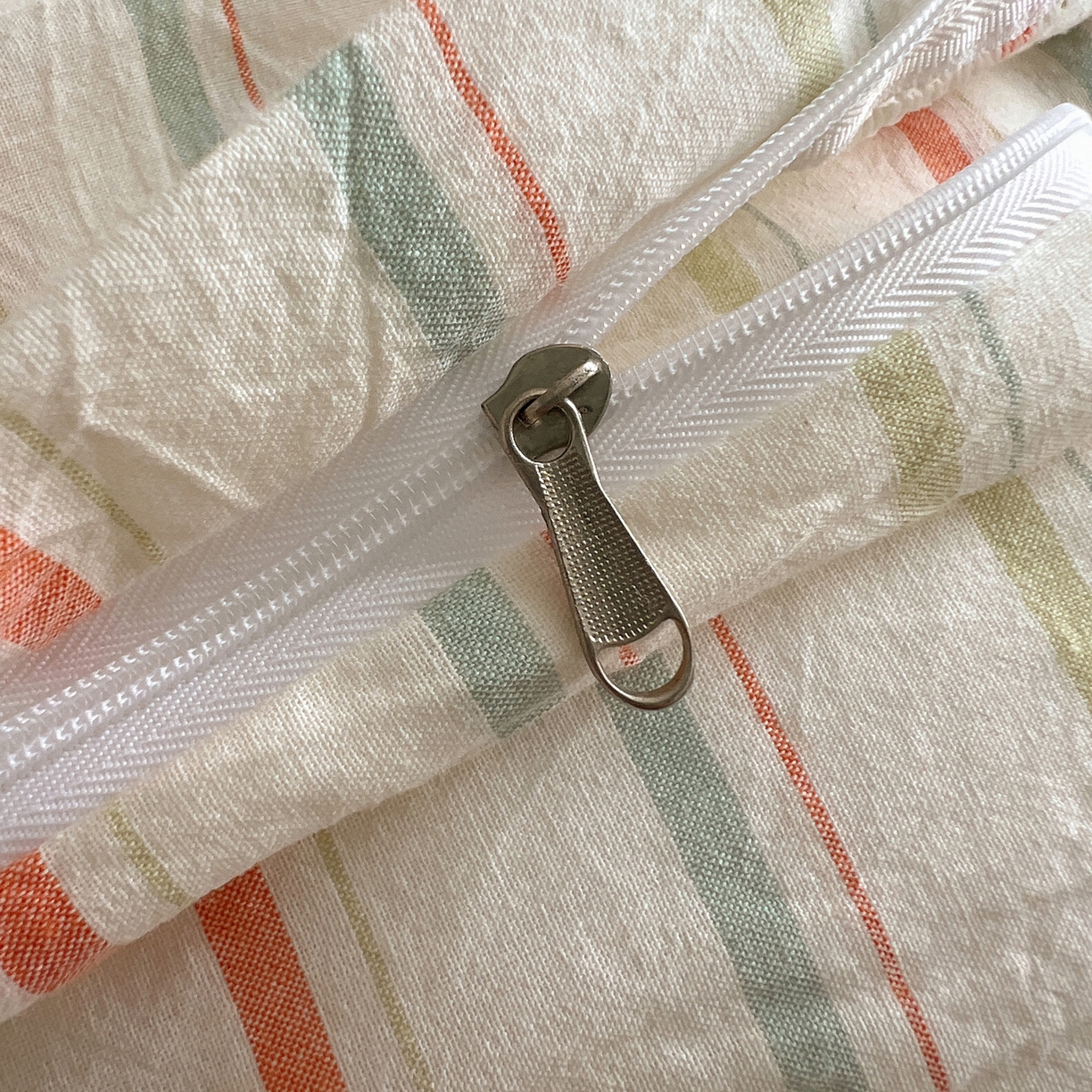 91家纺网 家纺一手货源 找家纺 丽涵家纺 2026新款全棉纯棉色织水洗棉绣花单被套被套单件 韵律-绿