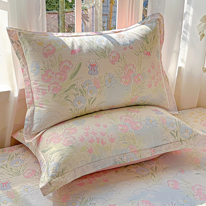 91家纺网 家纺一手货源 找家纺 （总）依庭 2026新款12868全棉纯棉印花枕套