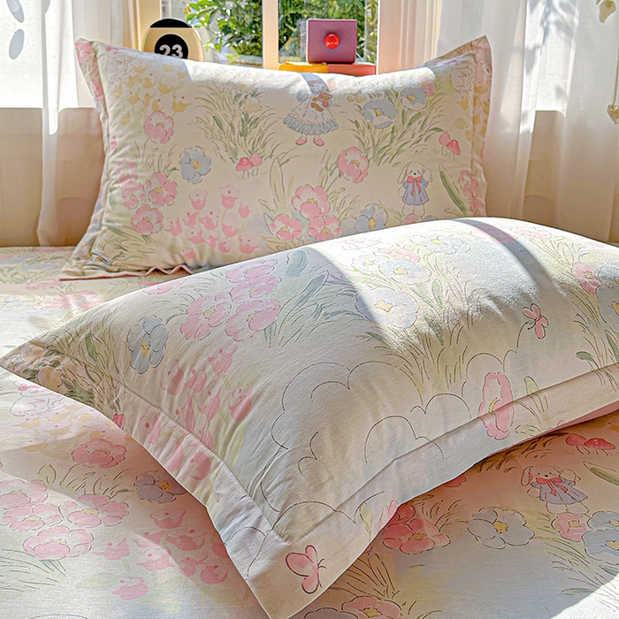 91家纺网 家纺一手货源 找家纺 （总）依庭 2026新款12868全棉纯棉印花枕套