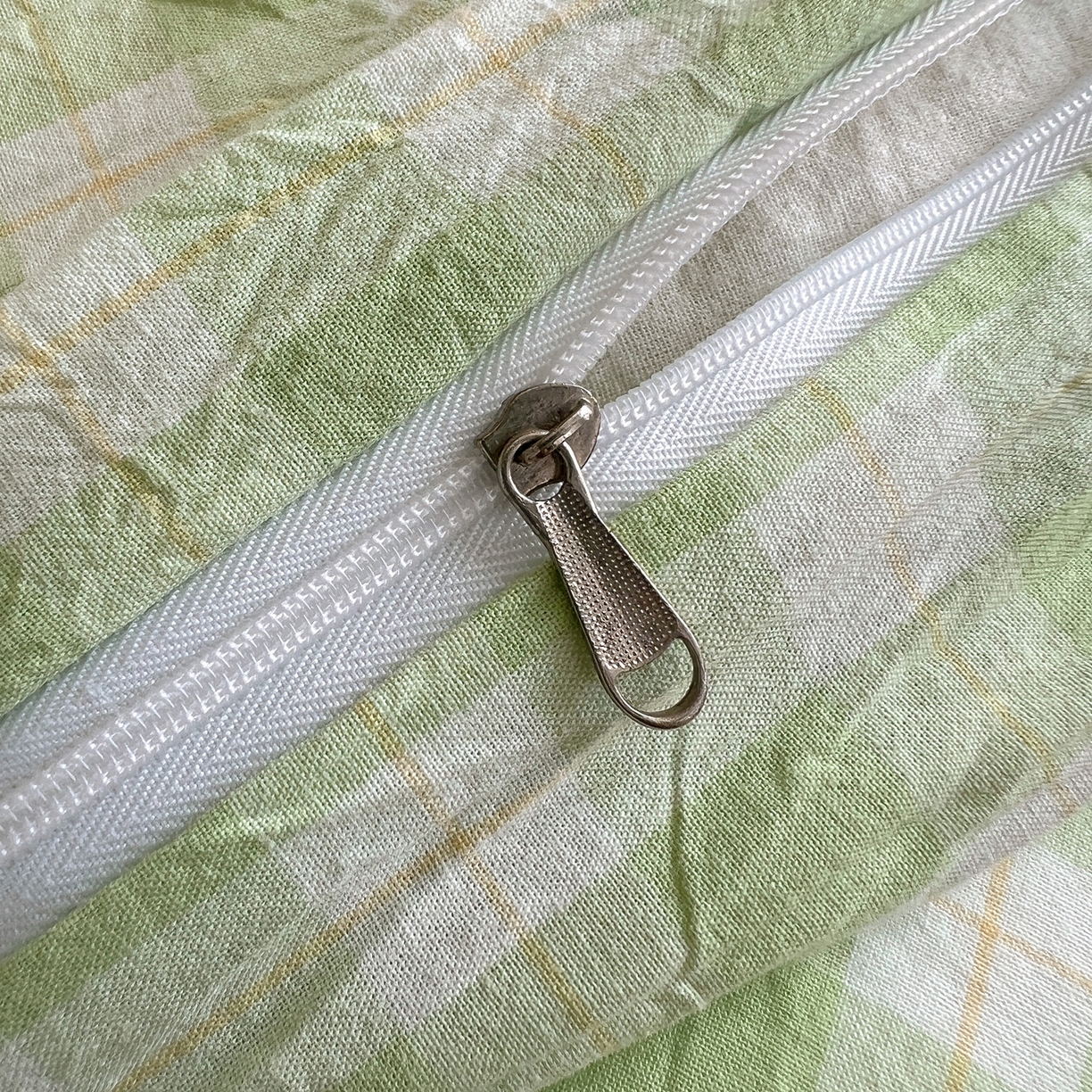 91家纺网 家纺一手货源 找家纺 丽涵家纺 2026新款全棉纯棉色织水洗棉绣花单被套被套单件 尚格-绿