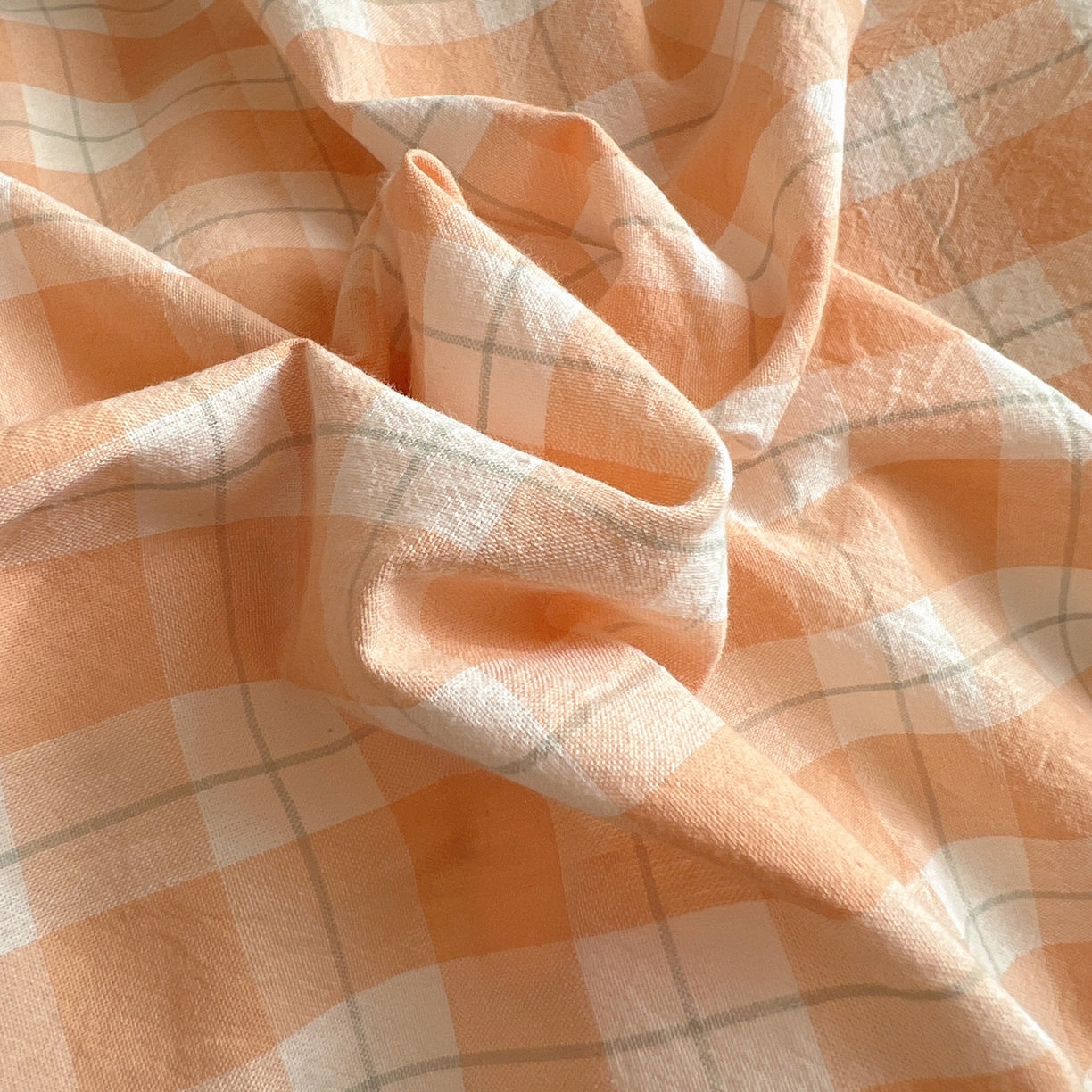 91家纺网 家纺一手货源 找家纺 丽涵家纺 2026新款全棉纯棉色织水洗棉绣花单被套被套单件 尚格-橘