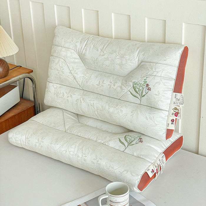 91家纺网 家纺一手货源 找家纺 （总）她喜爱枕芯 2026新款青麻颈椎呵护枕枕头枕芯