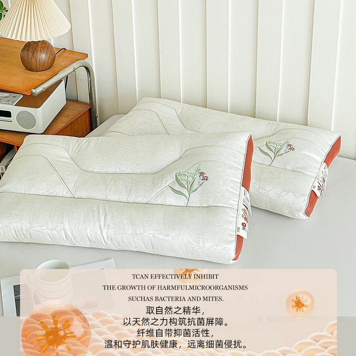 91家纺网 家纺一手货源 找家纺 （总）她喜爱枕芯 2026新款青麻颈椎呵护枕枕头枕芯