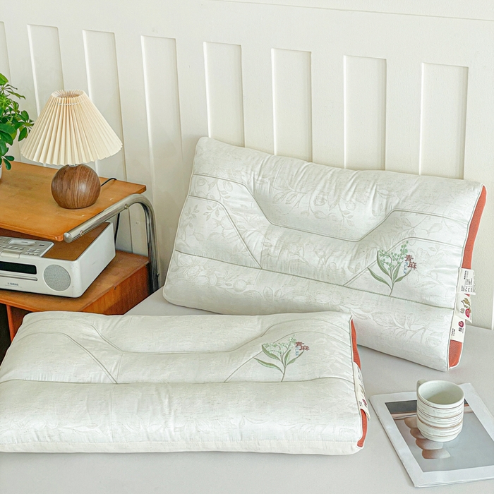 91家纺网 家纺一手货源 找家纺 （总）她喜爱枕芯 2026新款青麻颈椎呵护枕枕头枕芯