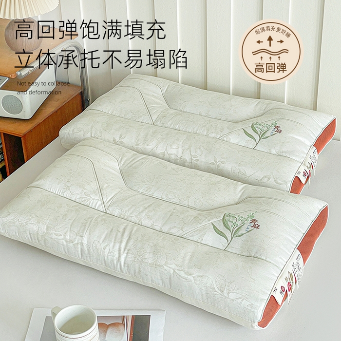 91家纺网 家纺一手货源 找家纺 （总）她喜爱枕芯 2026新款青麻颈椎呵护枕枕头枕芯