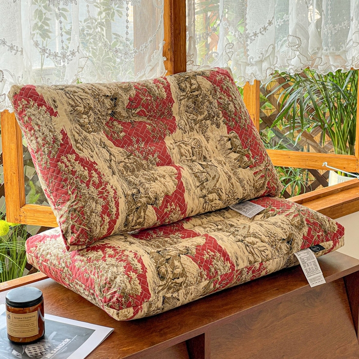 她喜爱枕芯 2026新款软硬芯态艾草香薰枕枕头枕芯 艾草香薰枕-红