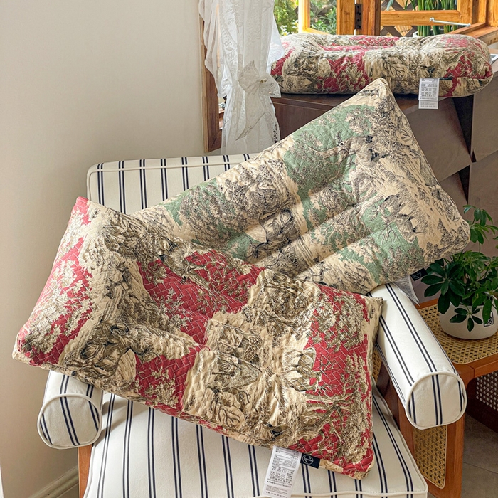 91家纺网 家纺一手货源 找家纺 她喜爱枕芯 2026新款软硬芯态艾草香薰枕枕头枕芯 艾草香薰枕-红