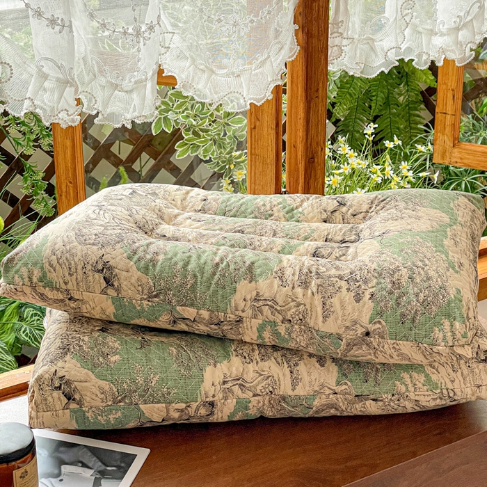 91家纺网 家纺一手货源 找家纺 她喜爱枕芯 2026新款软硬芯态艾草香薰枕枕头枕芯 艾草香薰枕-绿