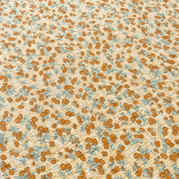 91家纺网 家纺一手货源 找家纺 梵朴 2026新款A类泡芙双层纱云感邹邹纱床盖三件套 暖墙枝