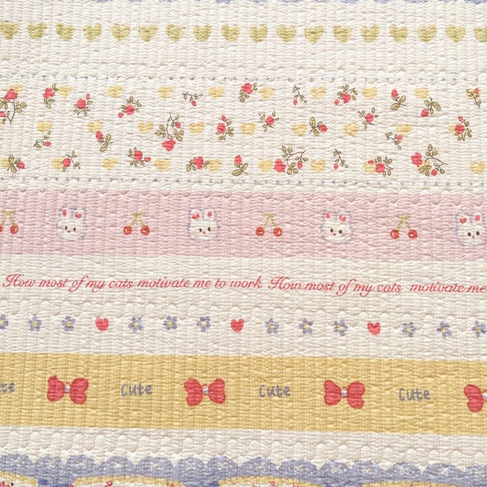 91家纺网 家纺一手货源 找家纺 梵朴 2026新款A类泡芙双层纱云感邹邹纱床盖三件套 蝴蝶结小兔