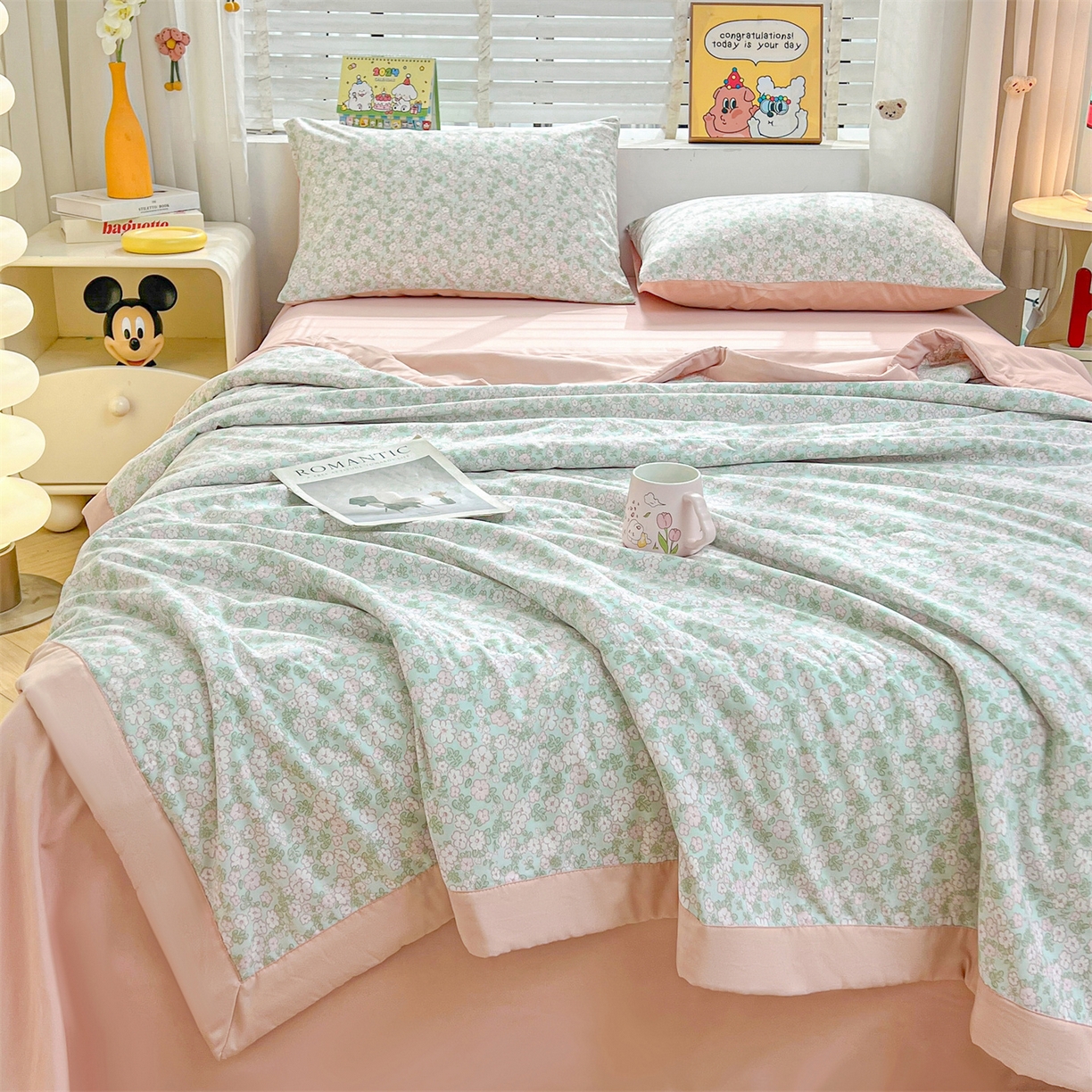 91家纺网 家纺一手货源 找家纺 （总）犇牛仓储供应链 2026新款高克重水洗棉印花棉花夏被夏凉被空调被