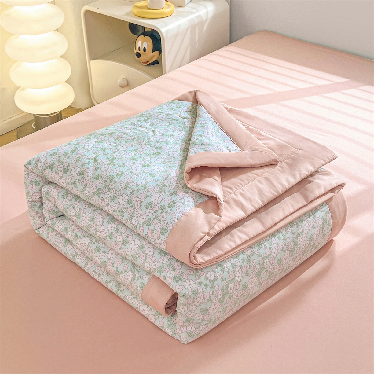 犇牛仓储供应链 2026新款高克重水洗棉印花棉花夏被夏凉被空调被 春日絮语