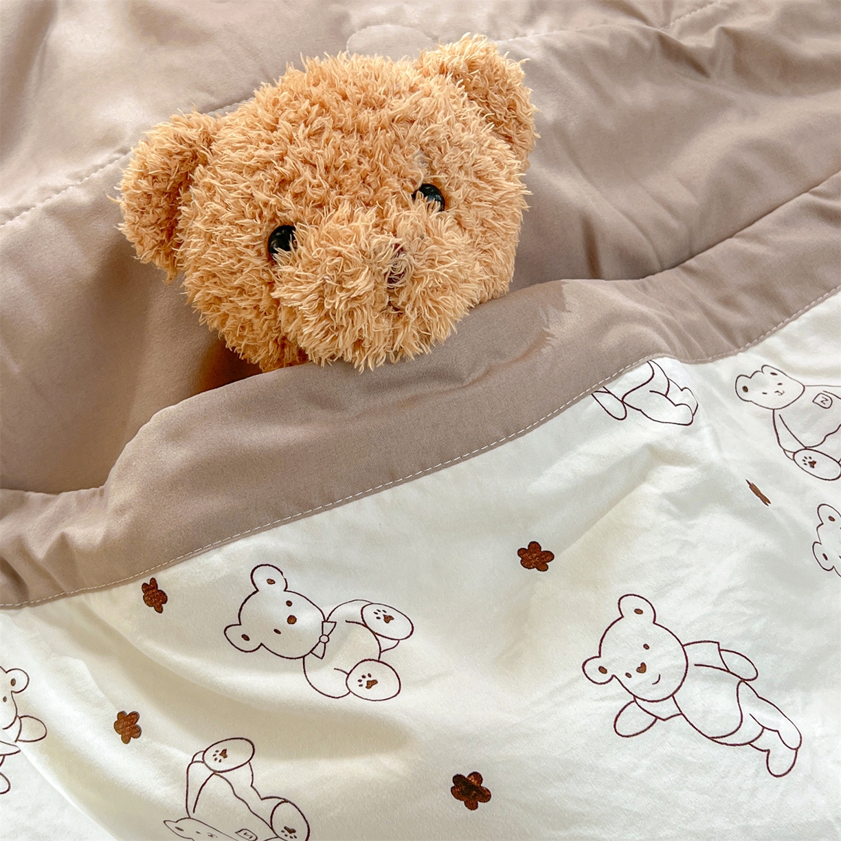 91家纺网 家纺一手货源 找家纺 犇牛仓储供应链 2026新款高克重水洗棉印花棉花夏被夏凉被空调被 小熊学院