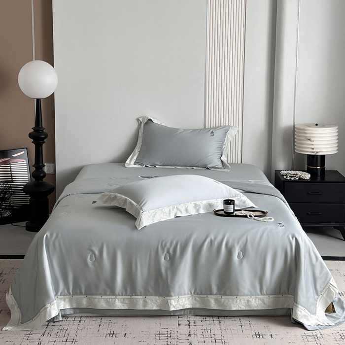 91家纺网 家纺一手货源 找家纺 （总）桂雅居 2026新款东芳茶净--福运绵长工艺夏被被子被芯