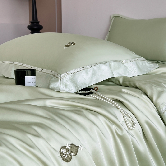 91家纺网 家纺一手货源 找家纺 （总）桂雅居 2026新款东芳茶净--福运绵长工艺夏被被子被芯