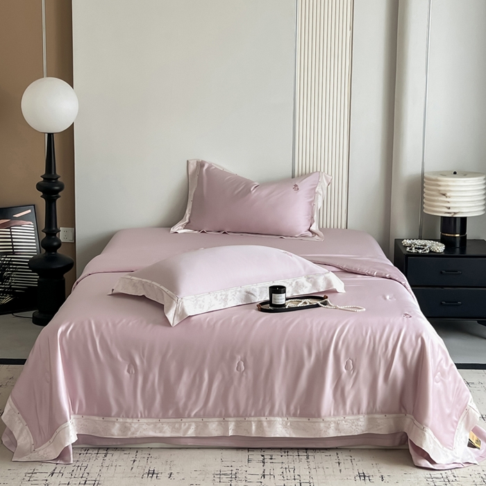 91家纺网 家纺一手货源 找家纺 （总）桂雅居 2026新款东芳茶净--福运绵长工艺夏被被子被芯