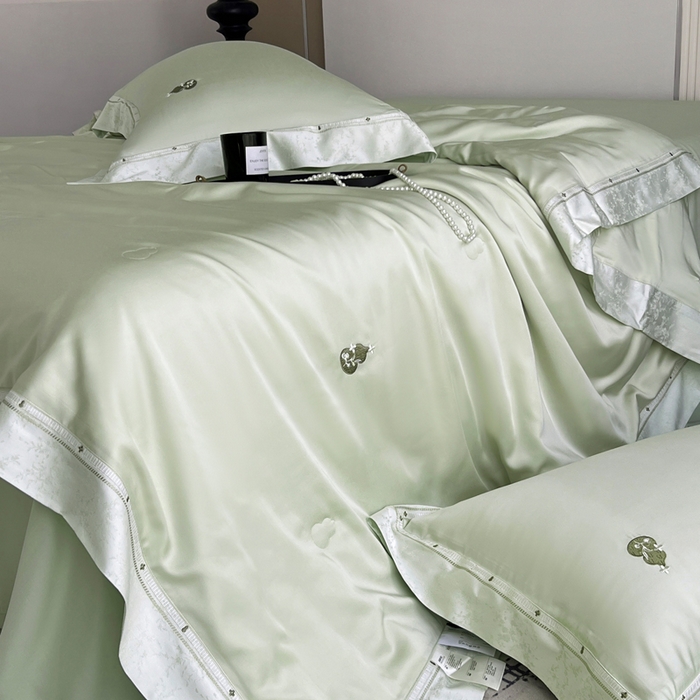 91家纺网 家纺一手货源 找家纺 （总）桂雅居 2026新款东芳茶净--福运绵长工艺夏被被子被芯