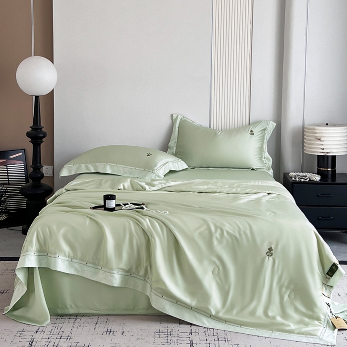 91家纺网 家纺一手货源 找家纺 （总）桂雅居 2026新款东芳茶净--福运绵长工艺夏被被子被芯