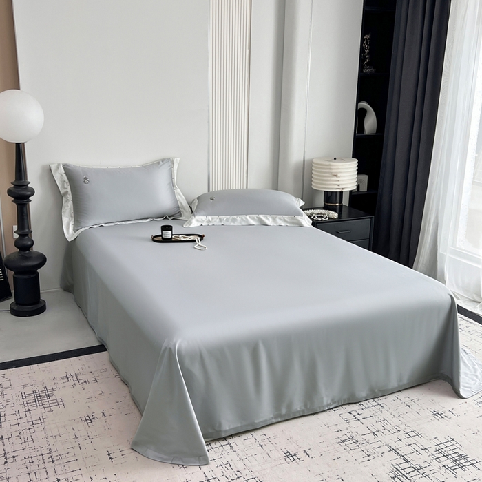 91家纺网 家纺一手货源 找家纺 桂雅居 2026新款东芳茶净--福运绵长工艺夏被被子被芯 丝柔灰