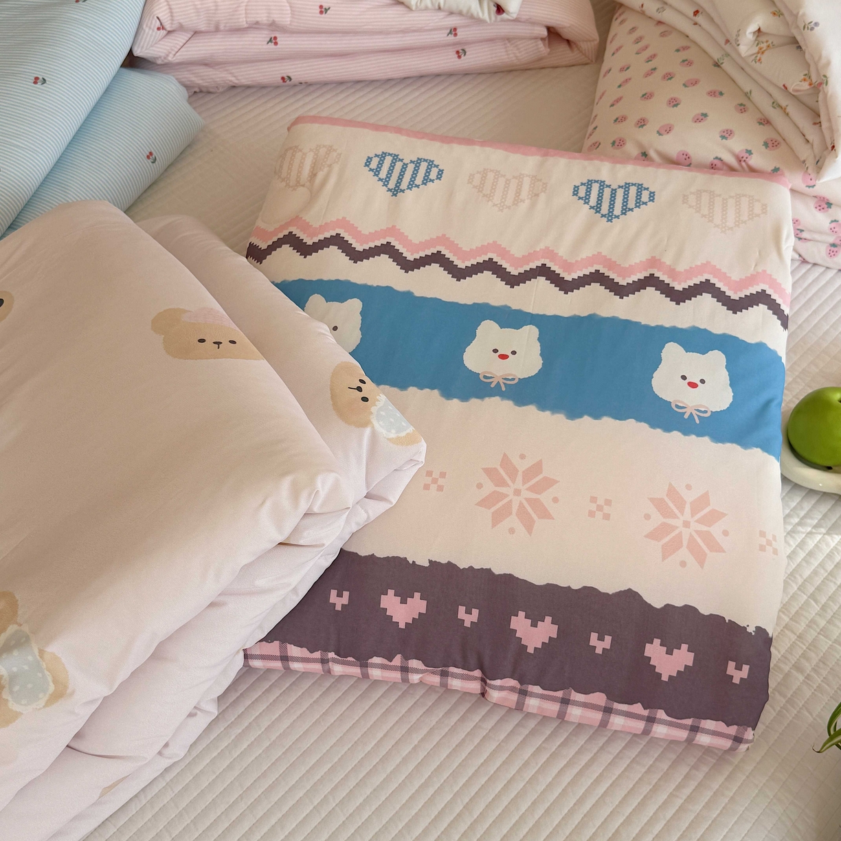 91家纺网 家纺一手货源 找家纺 （总）美乐迪家纺 2026春夏新款水光冰丝床盖夏被夏凉被空调被四件套