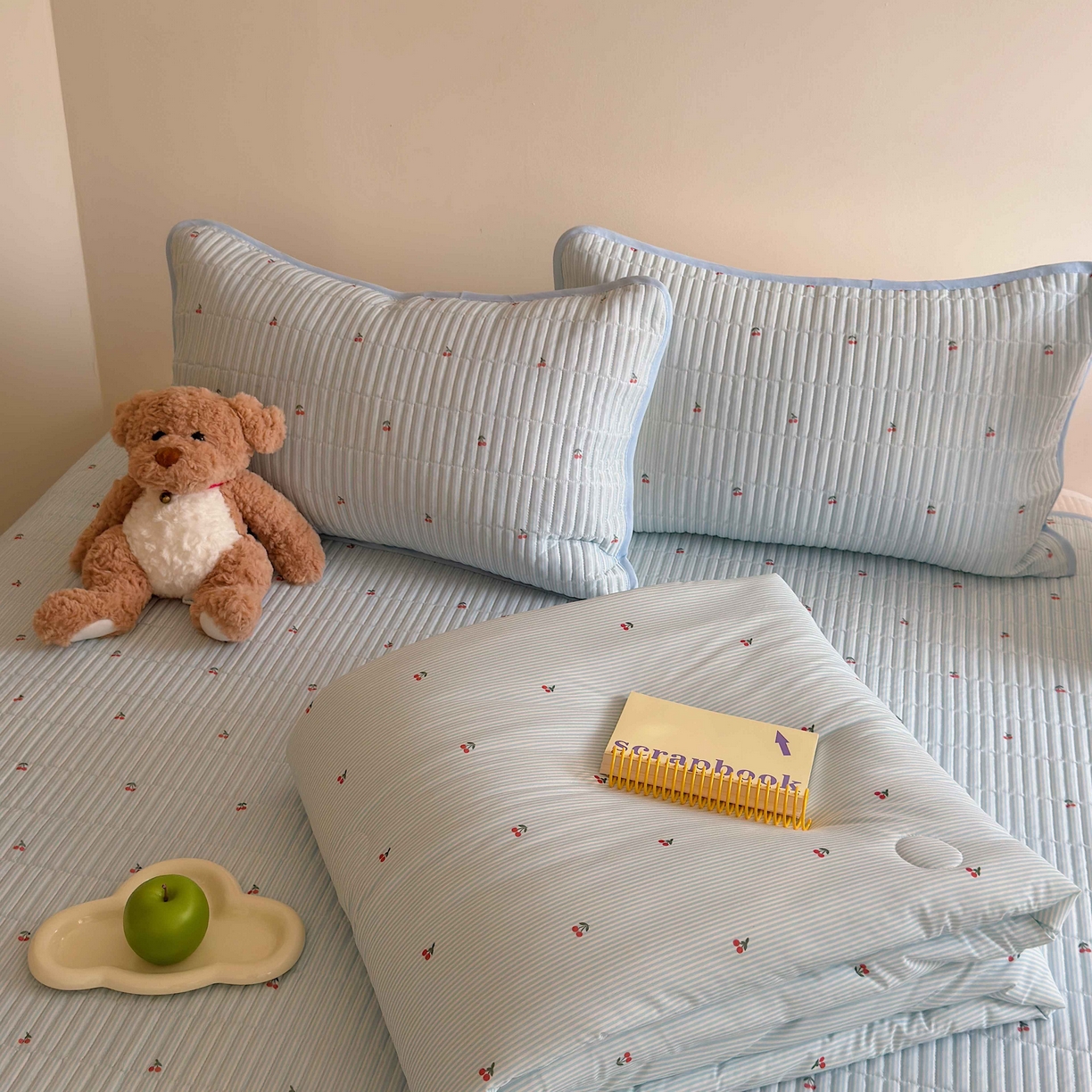 91家纺网 家纺一手货源 找家纺 （总）美乐迪家纺 2026春夏新款水光冰丝床盖夏被夏凉被空调被四件套