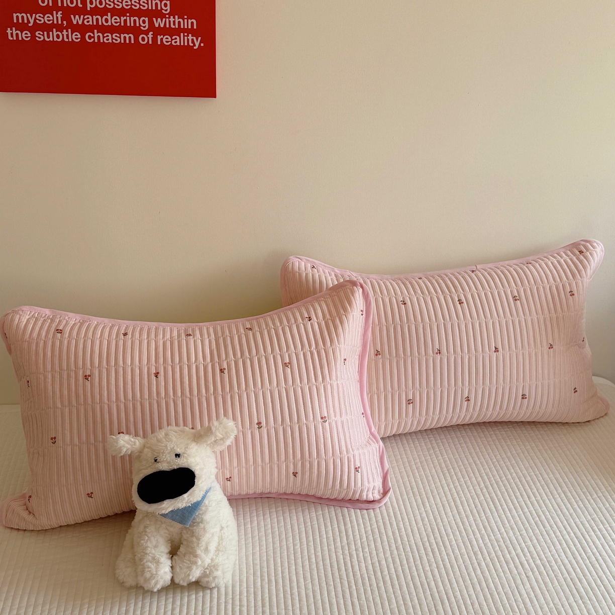 91家纺网 家纺一手货源 找家纺 美乐迪家纺 2026春夏新款水光冰丝床盖夏被夏凉被空调被四件套 樱桃粉