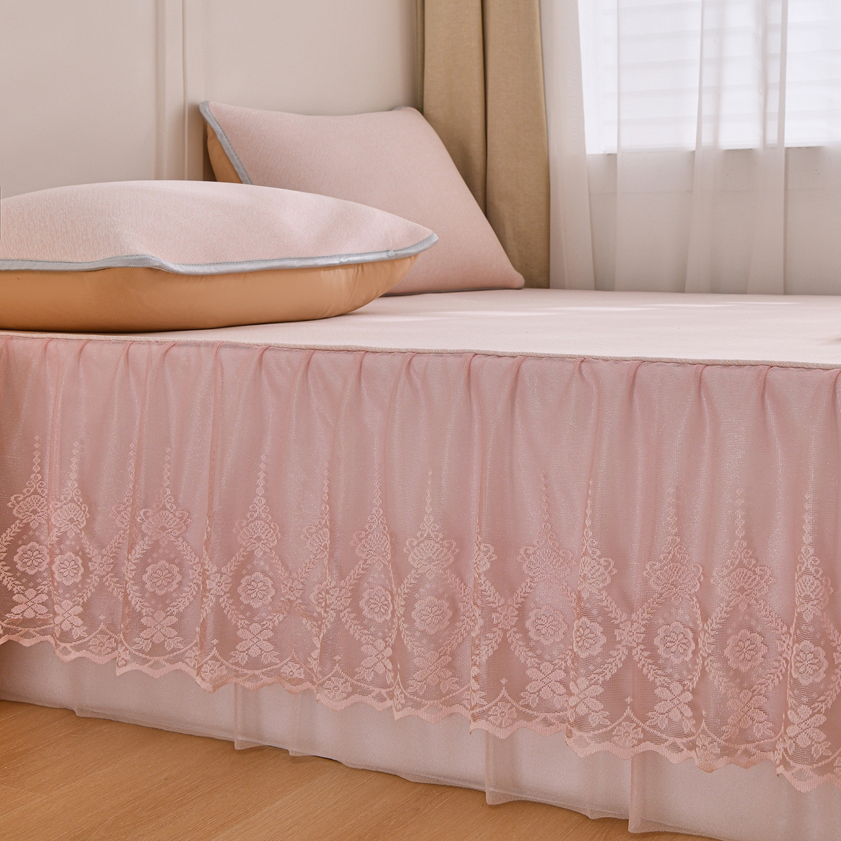 91家纺网 家纺一手货源 找家纺 （总）金艾草 2026新款纯色冰豆豆榻榻米凉席席子