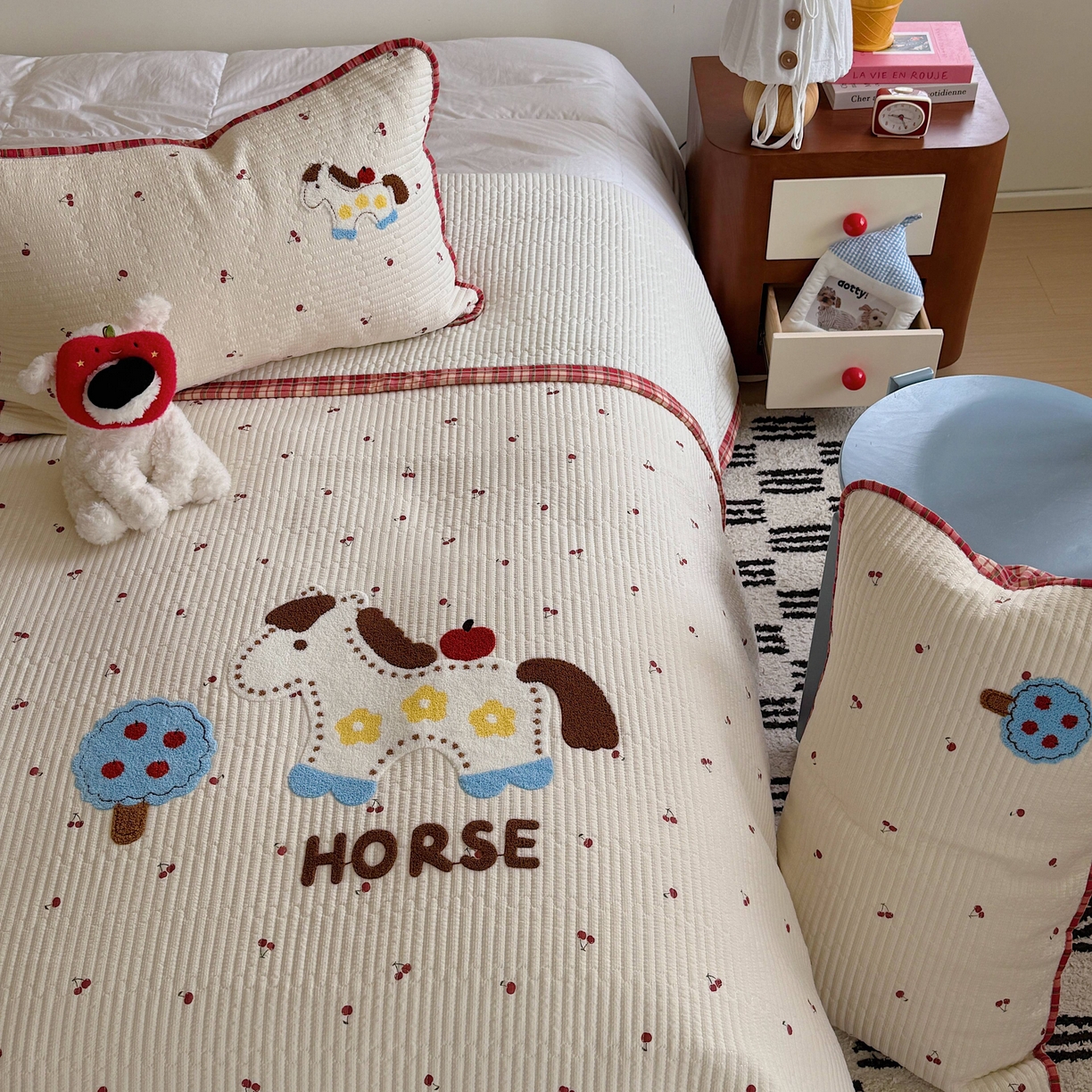 91家纺网 家纺一手货源 找家纺 （总）顾里家纺 2026新款ins韩风床盖单品床盖单件三件套被套四件套