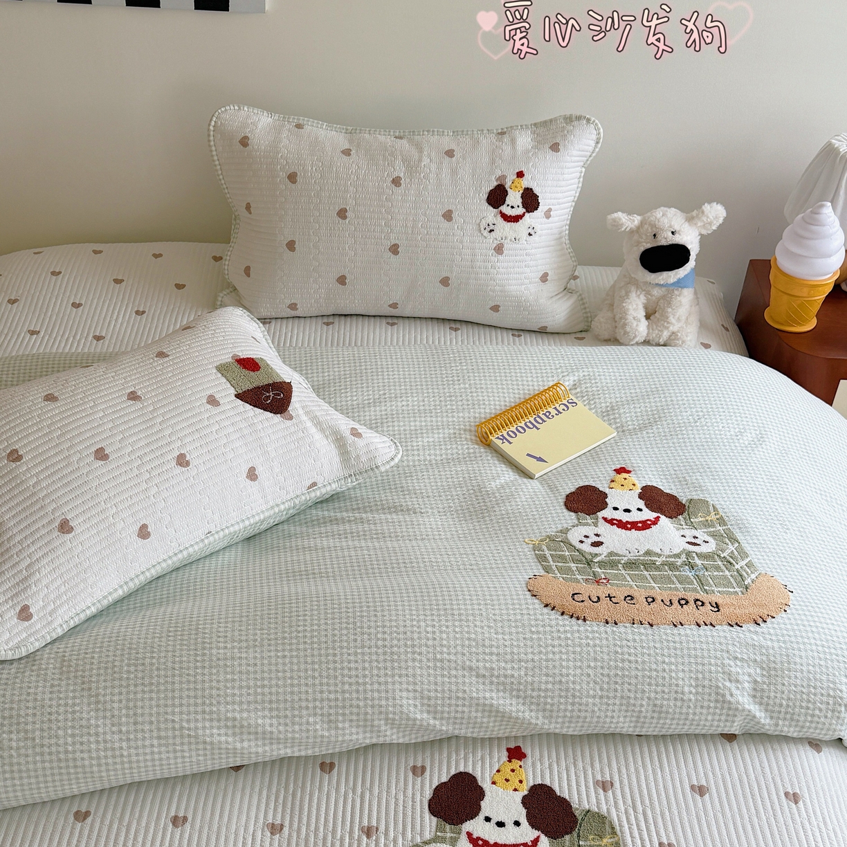 91家纺网 家纺一手货源 找家纺 （总）顾里家纺 2026新款ins韩风床盖单品床盖单件三件套被套四件套