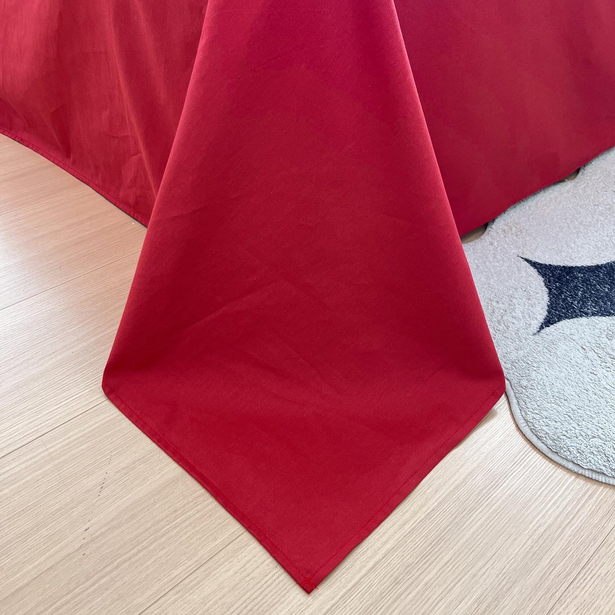 91家纺网 家纺一手货源 找家纺 涵宸家纺 2026新款全棉华夫格贝壳边四件套 卡米喏