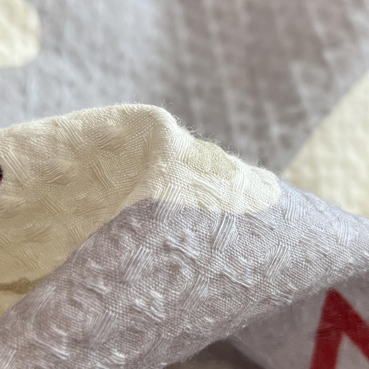 91家纺网 家纺一手货源 找家纺 涵宸家纺 2026新款全棉华夫格贝壳边四件套 卡米喏