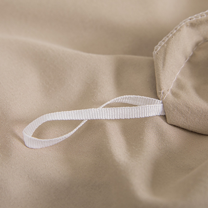 91家纺网 家纺一手货源 找家纺 莎臣豹 2026新款水洗棉磨毛纯色简约风四件套（风格一） 卡其