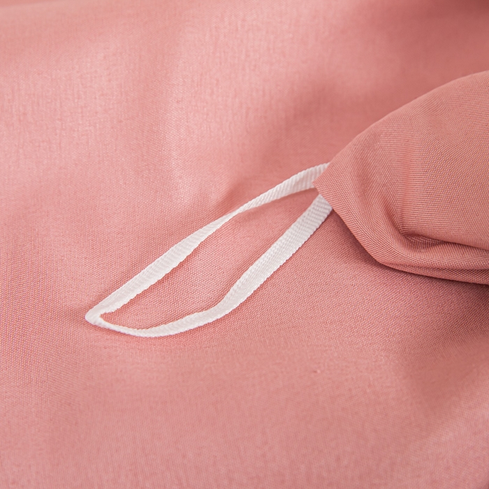 91家纺网 家纺一手货源 找家纺 莎臣豹 2026新款水洗棉磨毛纯色简约风四件套（风格一） 甜豆沙