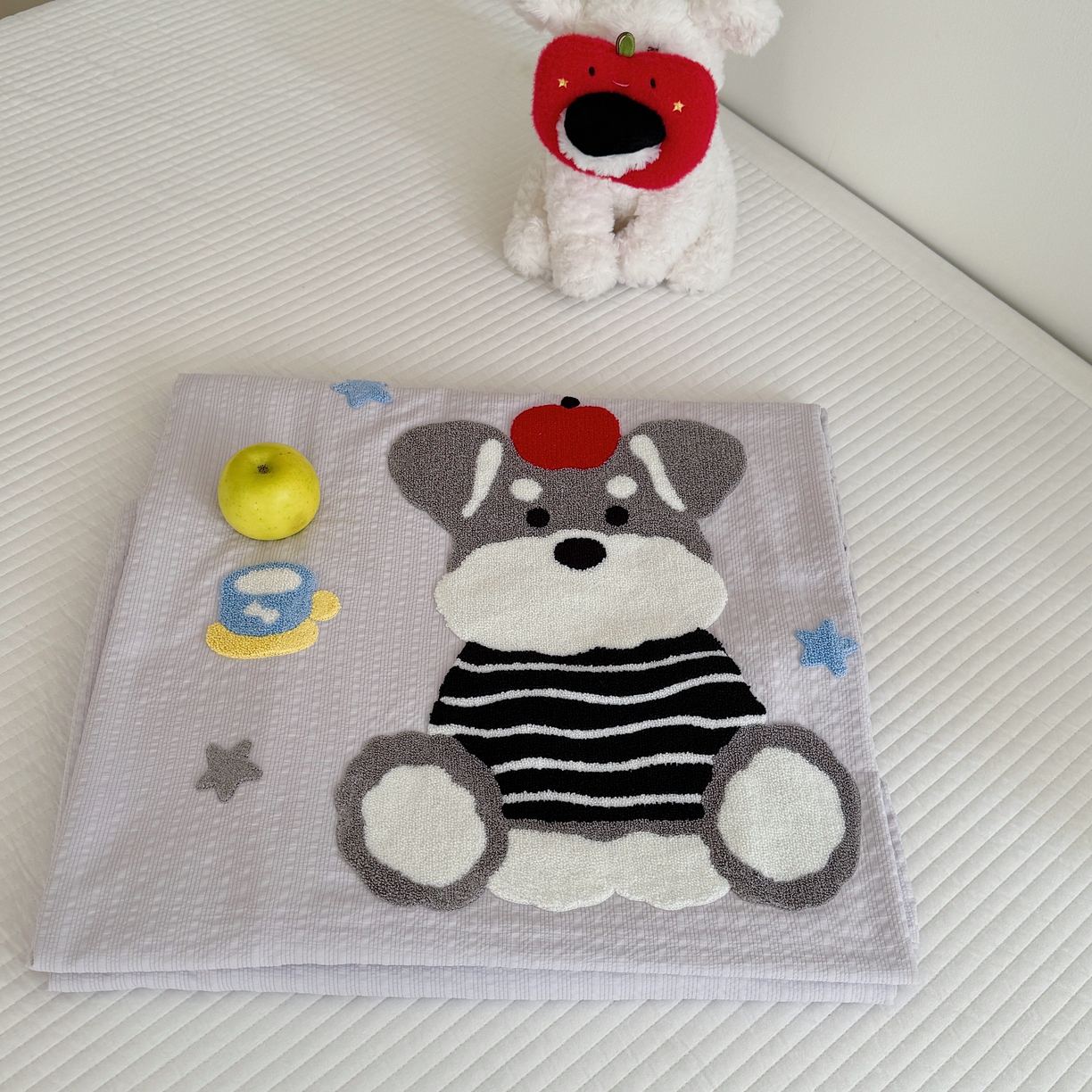 91家纺网 家纺一手货源 找家纺 顾里家纺 2026新款ins韩风床盖单品床盖单件三件套被套四件套 波点雪奈瑞