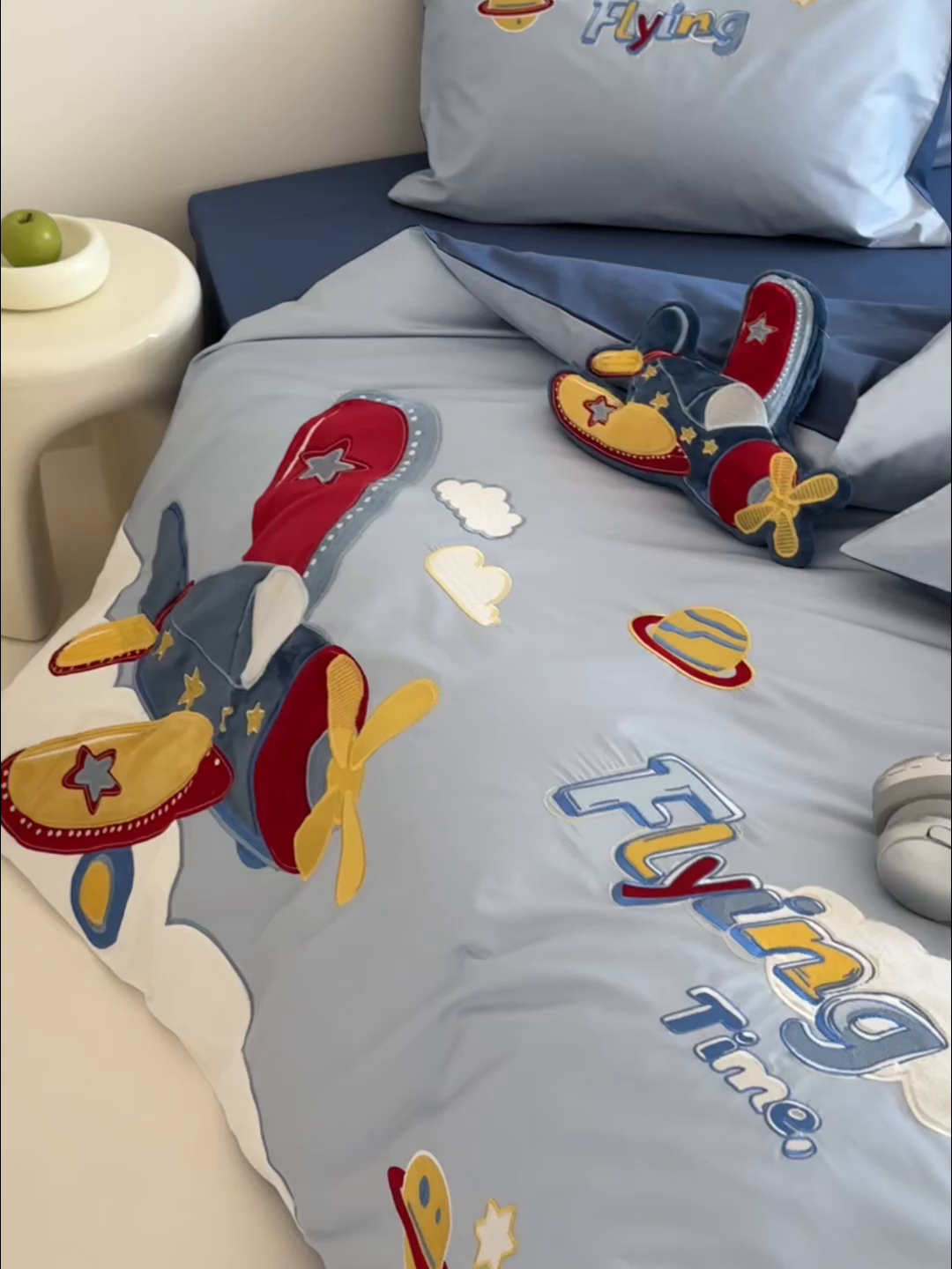 91家纺网 家纺一手货源 找家纺 （总）西西家居 2026新款100S长绒棉全棉纯棉四件套-飞行日记