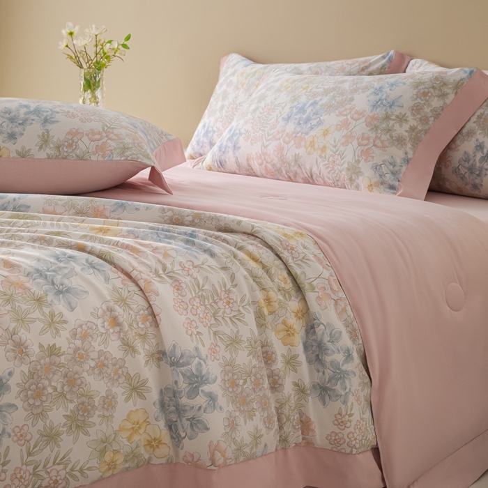 91家纺网 家纺一手货源 找家纺 柒月家居 2026新款凉感冰丝夏被空调被夏凉被 初夏