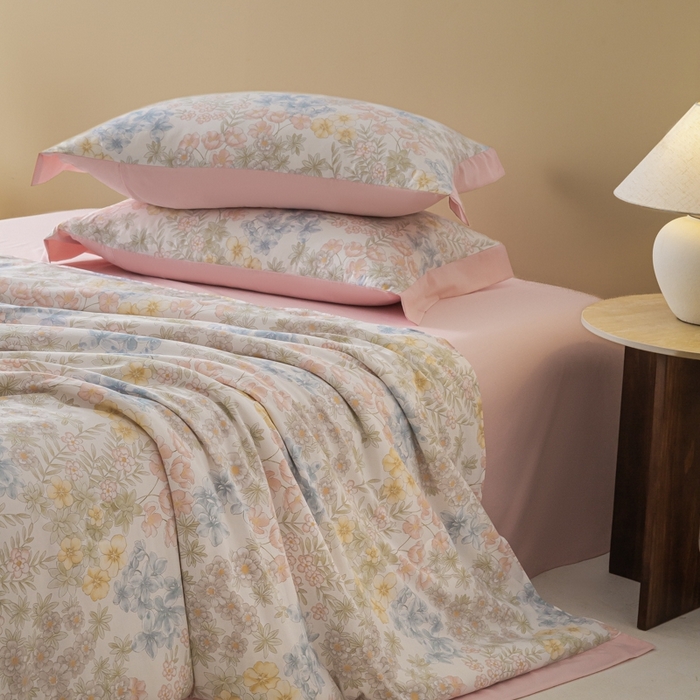 91家纺网 家纺一手货源 找家纺 柒月家居 2026新款凉感冰丝夏被空调被夏凉被 初夏