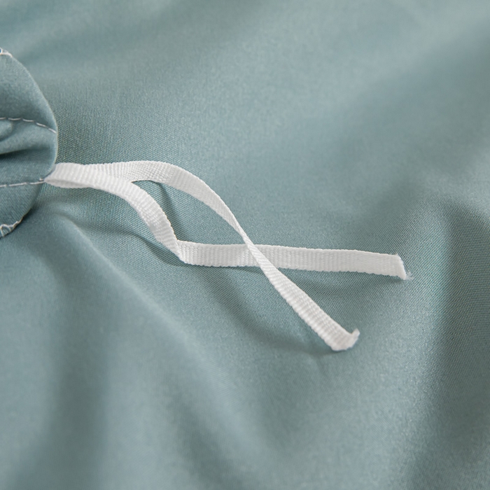 91家纺网 家纺一手货源 找家纺 莎臣豹 2026新款水洗棉磨毛纯色简约风四件套（风格一） 豆绿