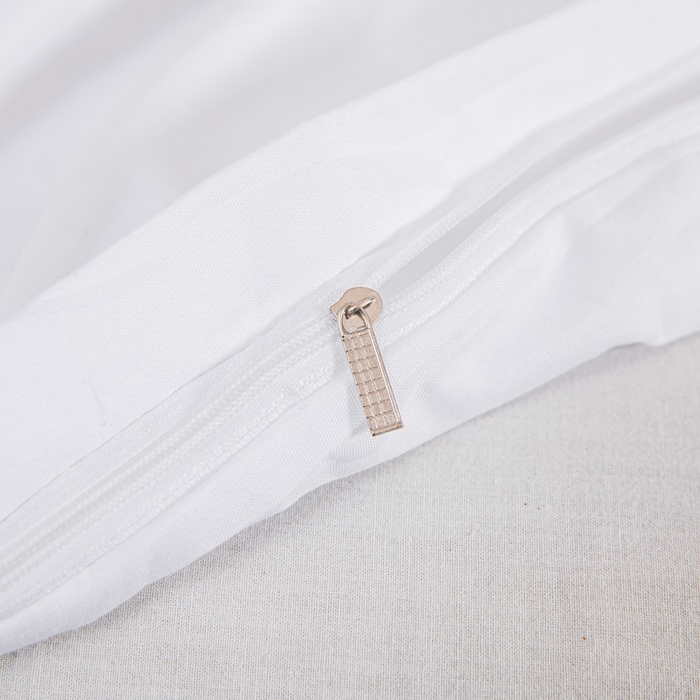 91家纺网 家纺一手货源 找家纺 莎臣豹 2026新款水洗棉磨毛纯色简约风四件套（风格一） 纯情白