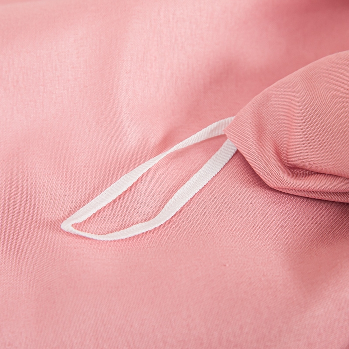 91家纺网 家纺一手货源 找家纺 莎臣豹 2026新款水洗棉磨毛纯色简约风四件套（风格一） 公主粉