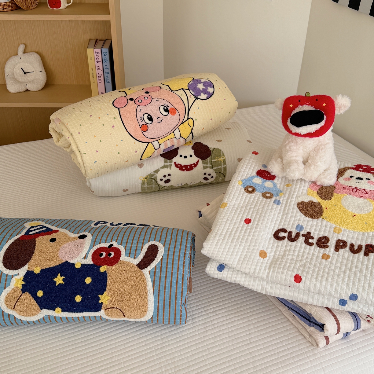 91家纺网 家纺一手货源 找家纺 顾里家纺 2026新款ins韩风床盖单品床盖单件三件套被套四件套 组合图仅供参考不可下单