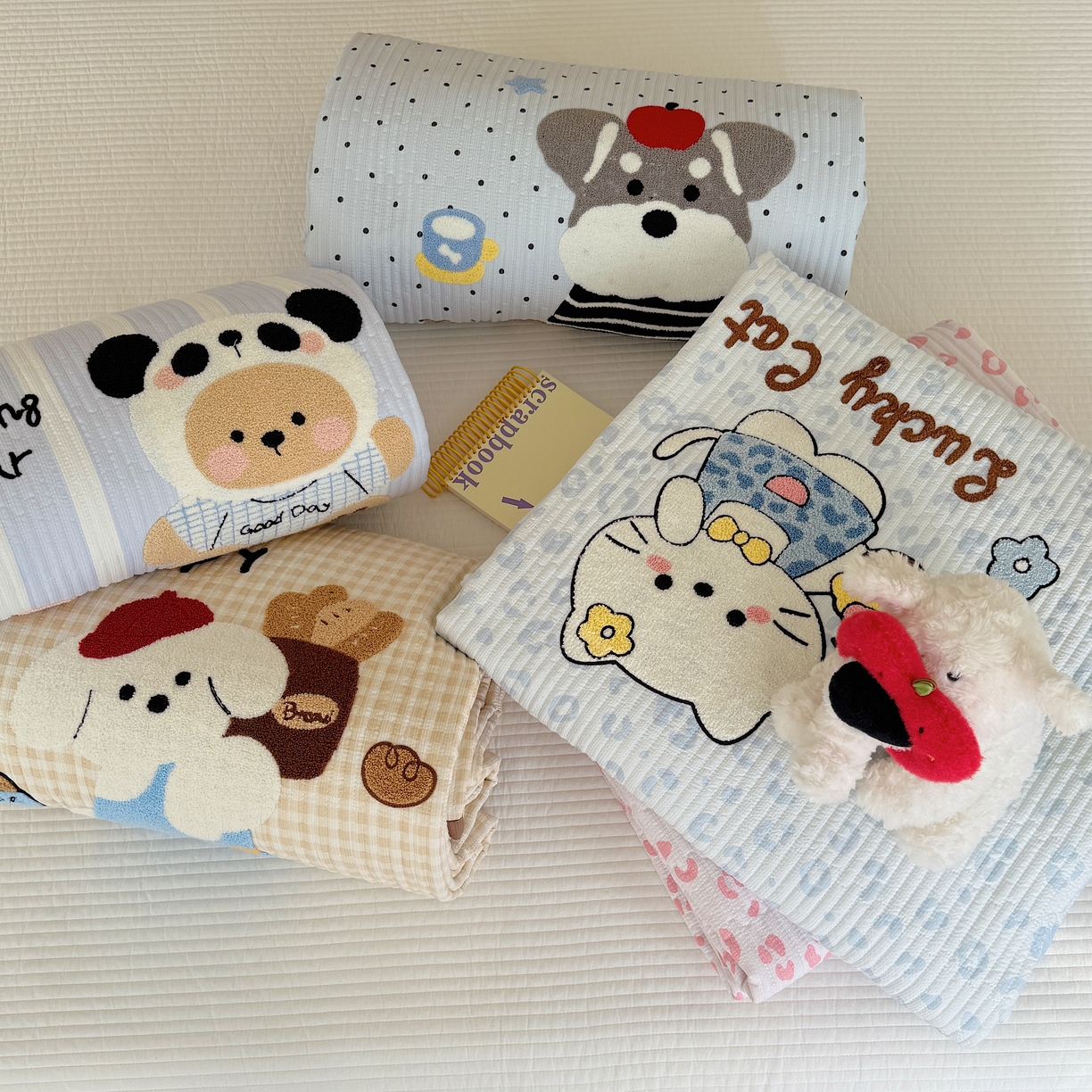 91家纺网 家纺一手货源 找家纺 顾里家纺 2026新款ins韩风床盖单品床盖单件三件套被套四件套 组合图仅供参考不可下单