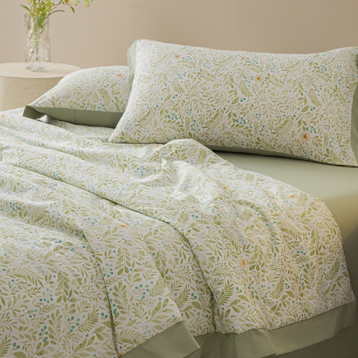 91家纺网 家纺一手货源 找家纺 柒月家居 2026新款凉感冰丝夏被空调被夏凉被 丛草集