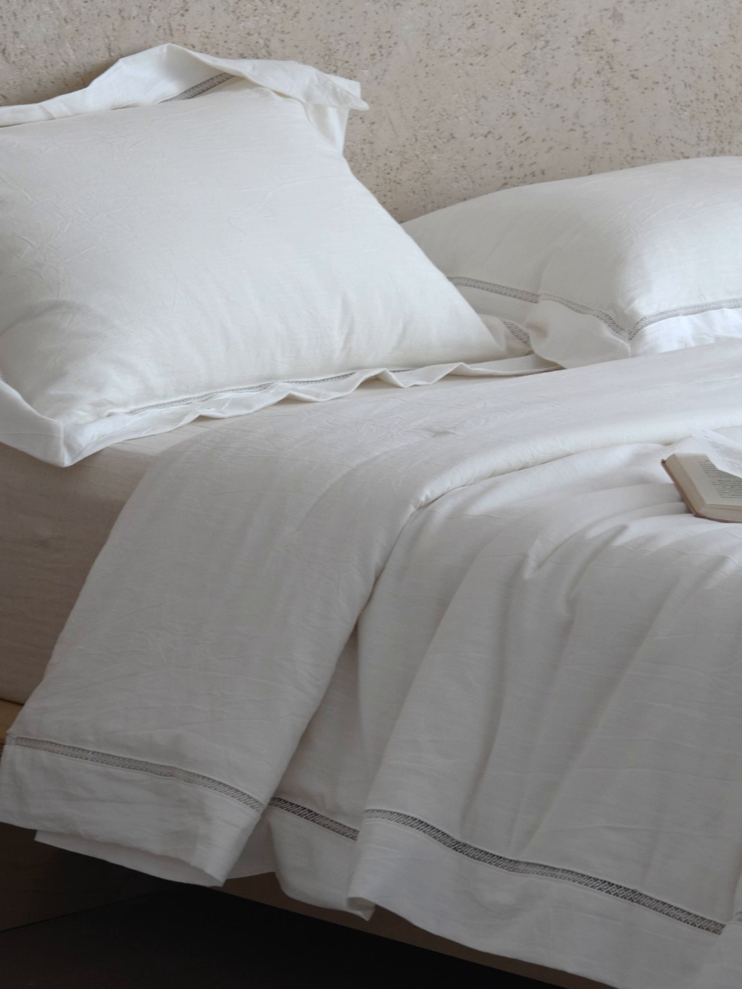 91家纺网 家纺一手货源 找家纺 （总）璞素家居 2026新款棉麻大豆镂空宽边夏被夏凉被空调被-陌白