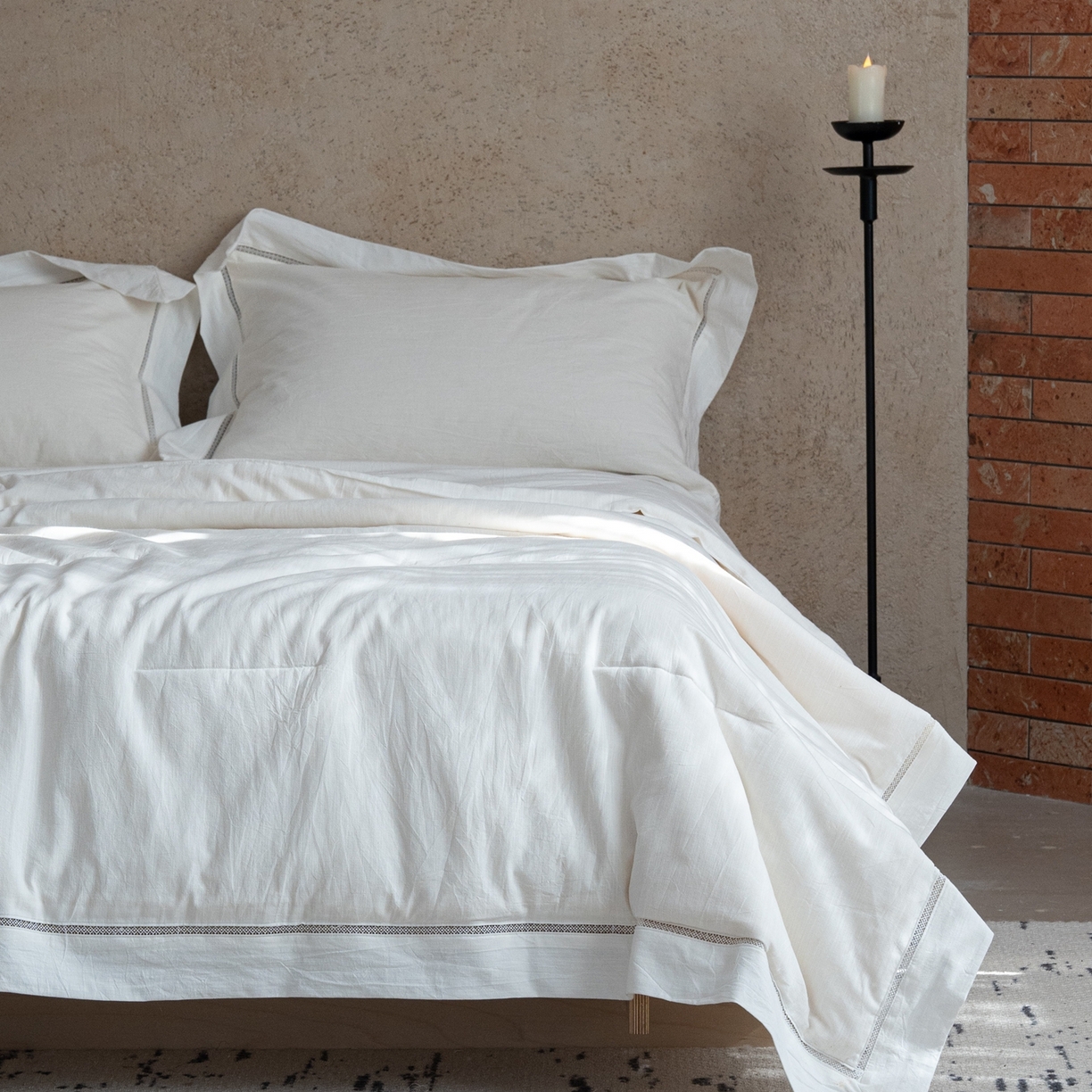 （总）璞素家居 2026新款棉麻大豆镂空宽边夏被夏凉被空调被-陌白