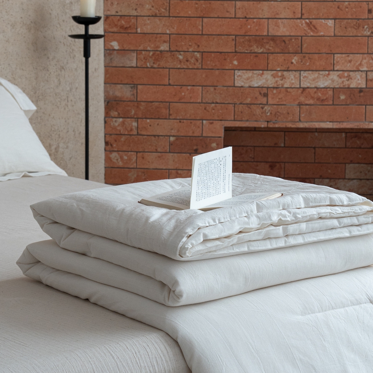 91家纺网 家纺一手货源 找家纺 （总）璞素家居 2026新款棉麻大豆镂空宽边夏被夏凉被空调被-陌白