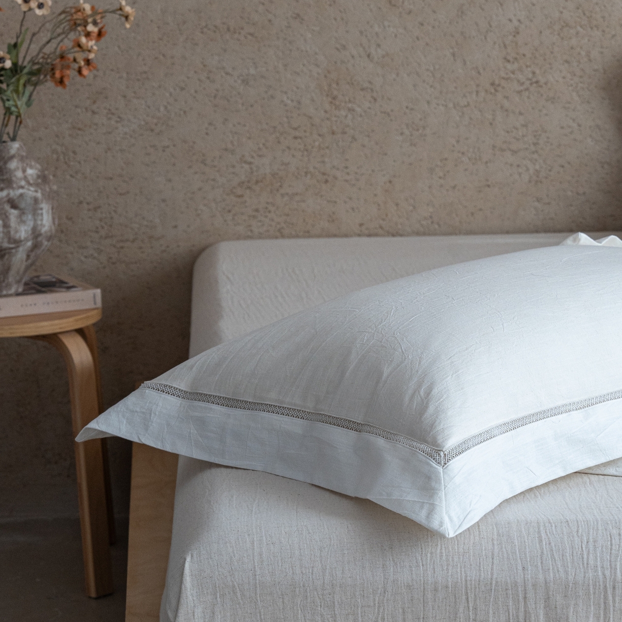 91家纺网 家纺一手货源 找家纺 （总）璞素家居 2026新款棉麻大豆镂空宽边夏被夏凉被空调被-陌白